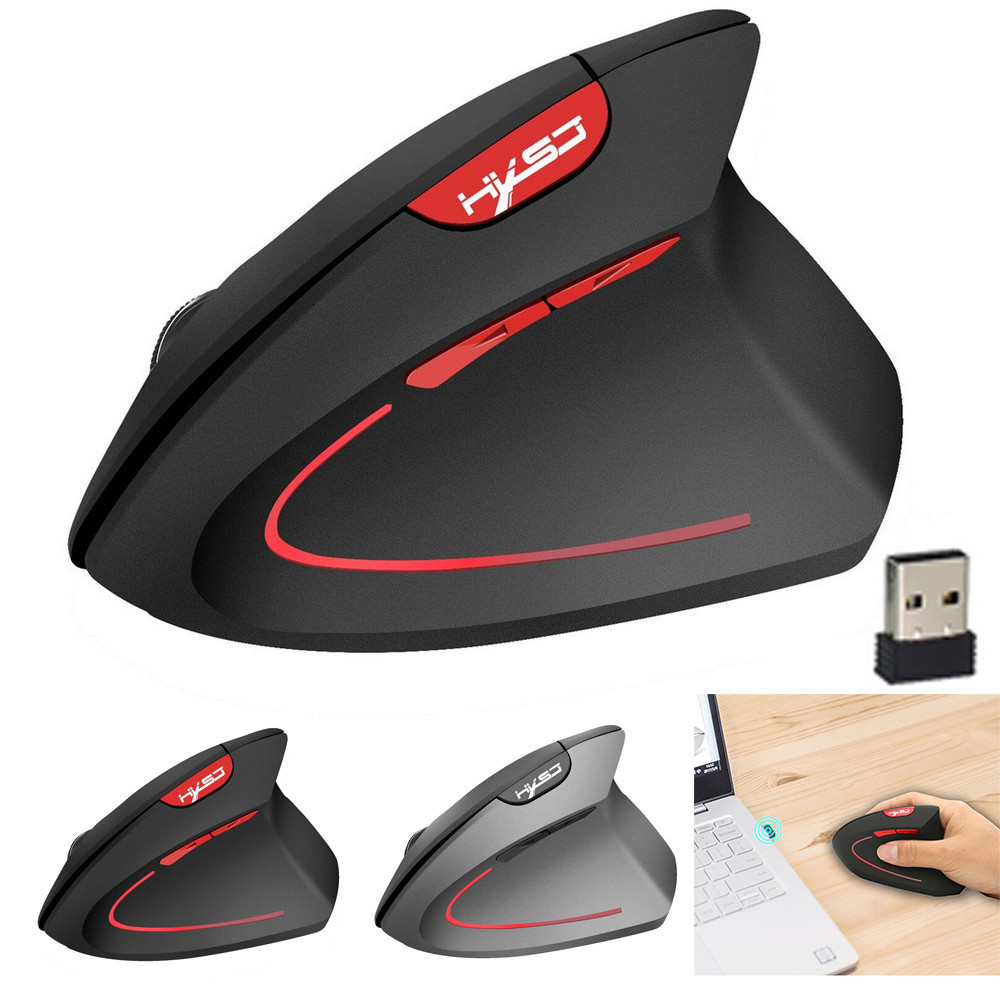 2.4GHz Wireless Ergonomic Vertical Gaming Mouse with 2400DPI Precision and USB Connectivity for Comfort and Control-image