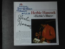 Herbie Hancock autograph signed LP cover vinyl "Herbie's Blues"