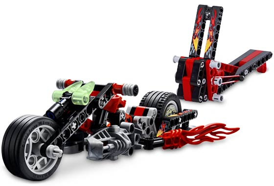 LEGO 8645 - Power Racers - Muscle Slammer Bike - 2005 - with