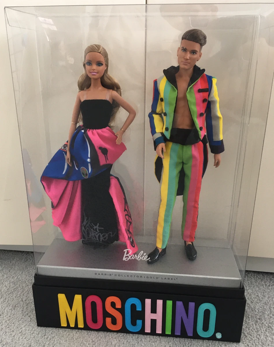 Brand New Barbie Moschino Collector Gold Label Limited Barbie & Ken Doll  DRW81