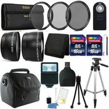58mm Telephoto & Wide Angle Lens Kit for CANON EOS Rebel T2i T3i T4i Rebel 1200D