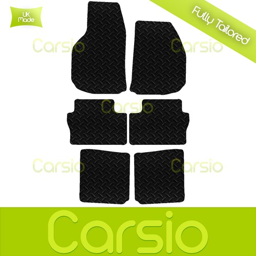 Black Fully Tailored Rubber Car Floor Mats For Vauxhall Zafira B MK2