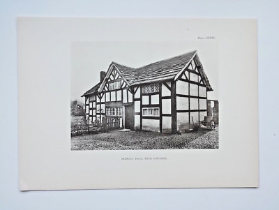 Stanley Hall, near Cheadle - Antique/Vintage Print - 1904