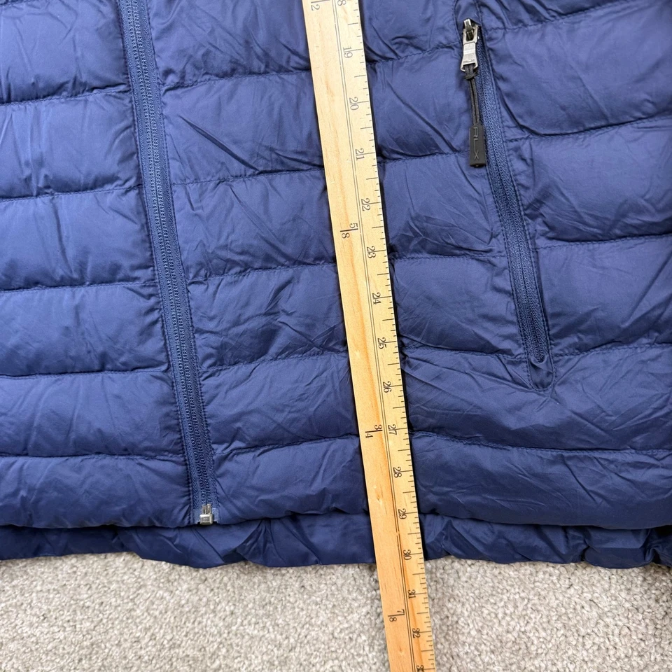 RLX Ralph Lauren Mens XXL Puffer Jacket Hooded Navy Water Resistant - Image 3 of 4