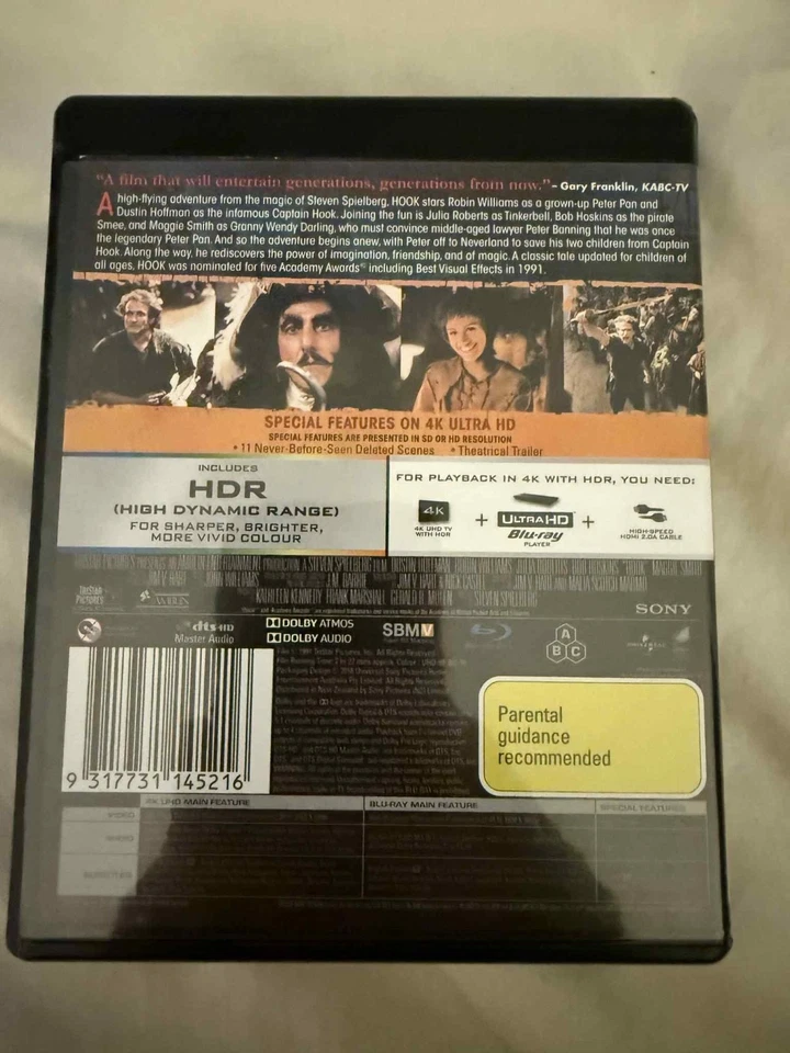 Hook (1991) 4K Ultra HD Blu Ray - image 2 of 4
