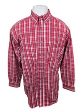 Ariat Pro Series Rust Red Plaid L/S Button Down Shirt Size- 2XL