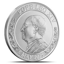 2025 1 oz Pope Leo XIV Commemorative Silver Round (New)