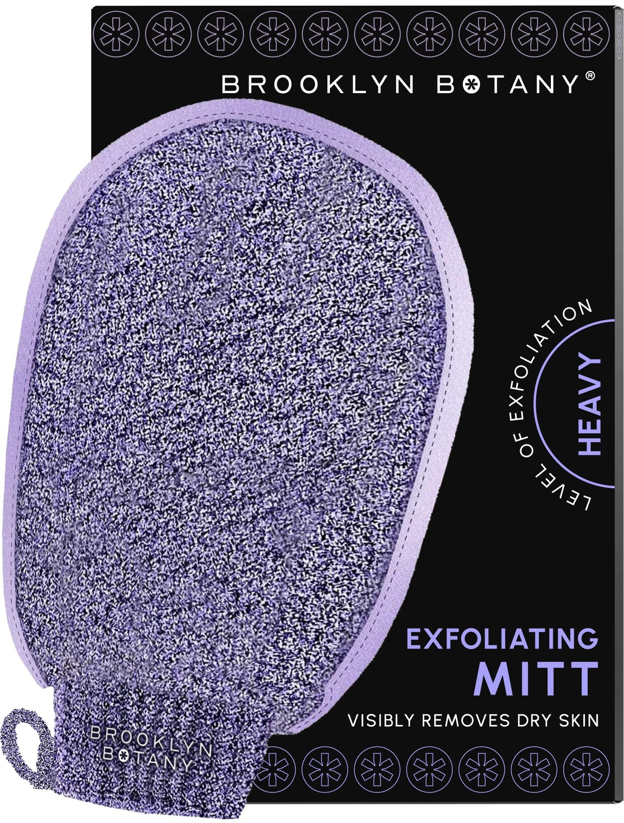 Brooklyn Botany Exfoliating Mitt for Bath and 1 count (Pack of 1),