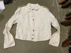WAR OF 1812 US ARMY SUMMER WHITE LINEN FIELD TUNIV JACKET- MEDIUM 40R