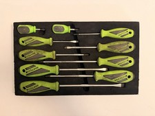 Matco Tools 10 Piece Screwdriver Set Green 5 Phillips 5 Flathead Matco Tools 10 Piece Screwdriver Set Green 5 Phillips 5 Flathead