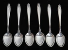 INTERNATIONAL PRELUDE 6 STERLING SILVER 4" DEMITASSE SPOONS