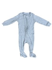 Baby Organic Cotton Sleep  Play Gray 6M Zip Footed Pajamas