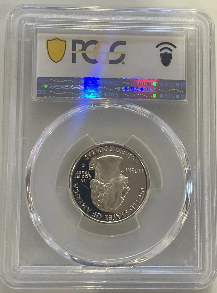 PCGS 1999-S 25C New Jersey Silver Quarter (PR67DCAM) - Image 3 of 4