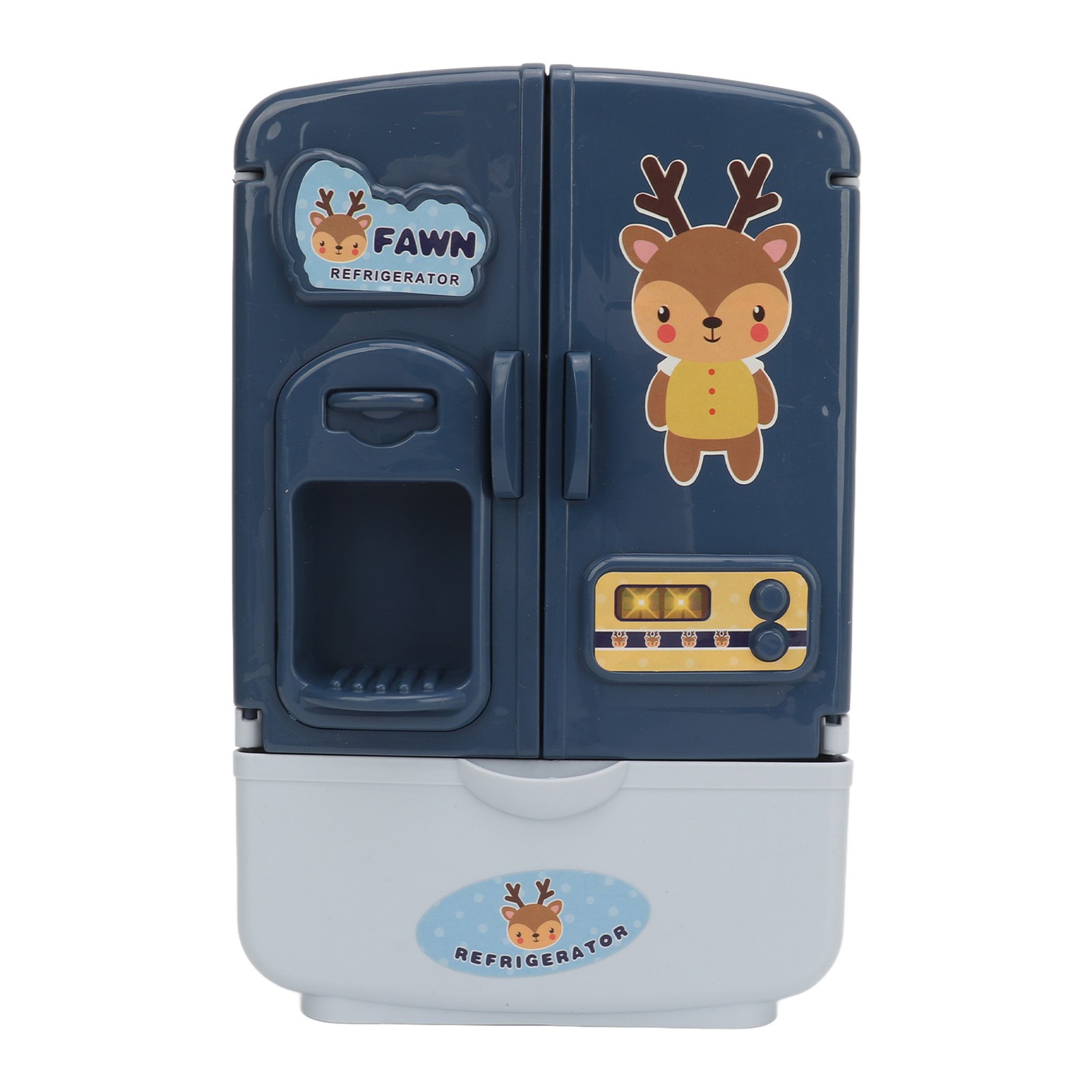 Intelligent Miniature Dollhouse Fridge For Children Blue Easy To Use
