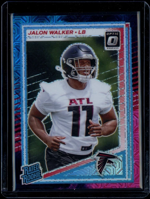 2025 Donruss Optic JALON WALKER Rated Rookie RC Nebula 1/1 ATLANTA FALCONS