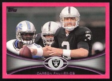 2012 Topps Pink #/399 Carson Palmer #75 Oakland Raiders