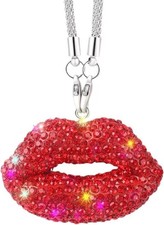 Bling CLip Diamond Car Accessories Crystal Rear View Mirror Charms for Women