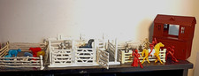 Marx 1950's Roy Rogers Double R Bar Ranch Partial Playset  Bergen Cowboy Pieces