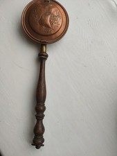 Antique Copper Bedpan Bed Warming Pan Warmer Decorative Retro Victorian Georgian