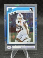🔥FOTL ROOKIE /17!🔥 2024 Clearly Donruss Cracked Ice Keon Coleman Numbered...