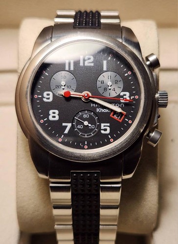 Hamilton Khaki Action Jazzmaster Chronograph 40mm Quartz Black Dial Men’s Watch - Picture 11 of 16