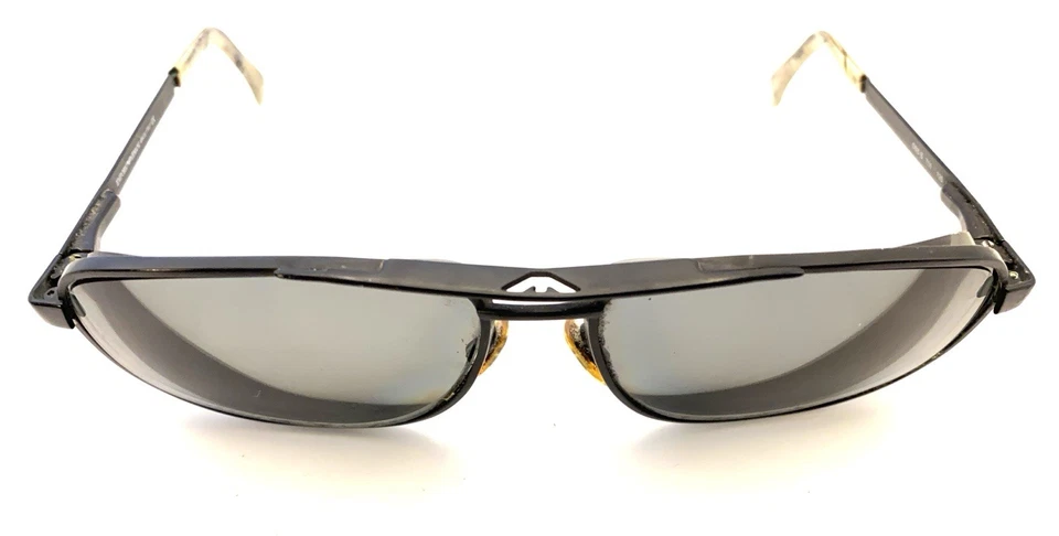 Gafas de sol Emporio Armani 068-S 706 negras aviador marcos 125 Italia diseñador Foto 3 de 4