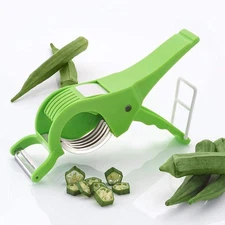 2 in 1 Vegetable and Fruit Multi Cutter, Peeler, Slicer Easy Slicing Sharp Stain