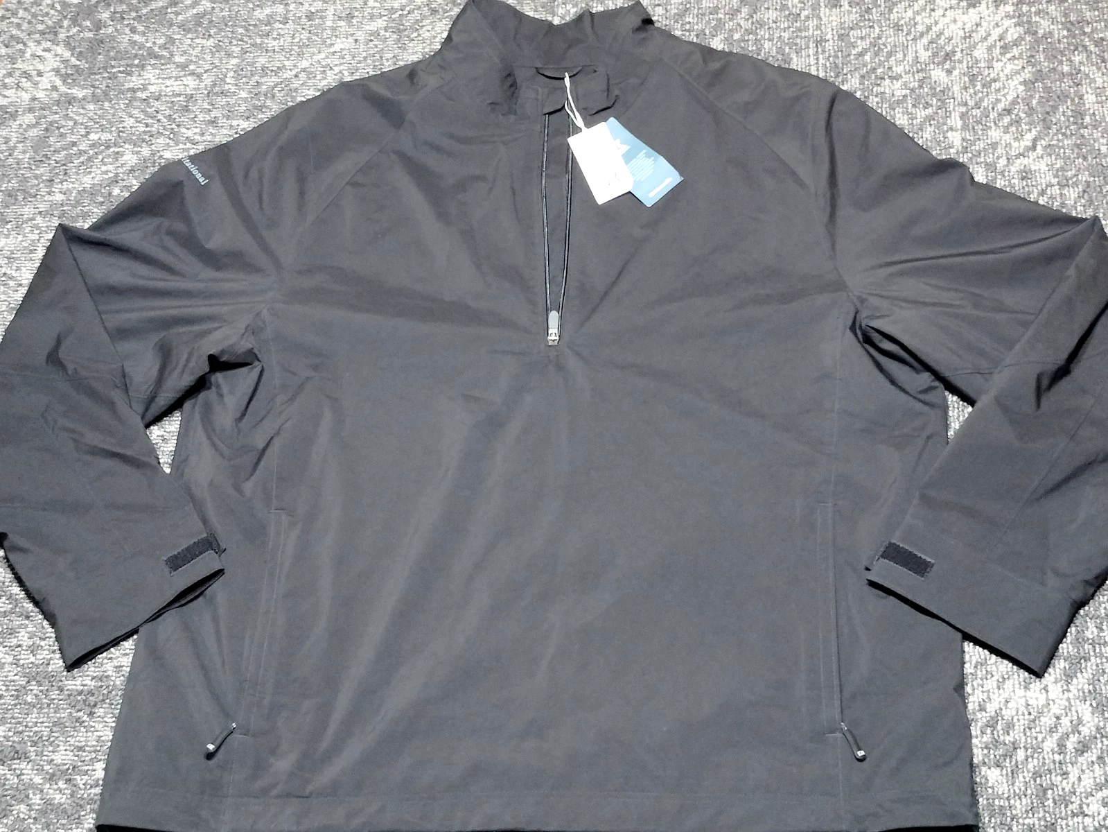 Cutter & Buck Breaker Half Zip Pullover Popover Jacket Golf Black Weathertec XXL image 2