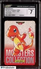 1996 VINTAGE Pokemon Bandai Carddass Red Card Charmander CGC 7 NM