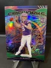 2024 Prizm J.J. McCarthy Fireworks RC Green Rookie #18 Vikings