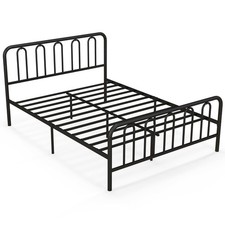 5FT Metal Bed Frame King Size Metal Slat Support Bedstead Platform Bed