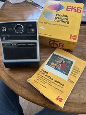 Vintage Kodak EK6 Instant Camera Instant Film Camera UNTESTED W/Original Box Man