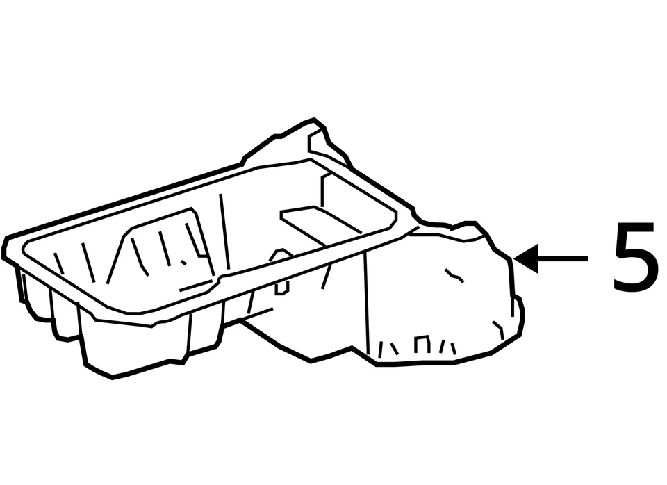 2008-2011 Mercedes-benz C300 Engine Oil Pan FIHH8 - Image 4 of 4