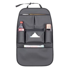 Car Backseat Organizer for Kids, Car Back Seat Storage Bag With 3 Black 1-Pack