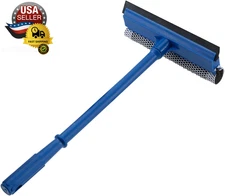 15.9" Window Squeegee for Car,2 in 1 Squeegee Window Cleaner with Long Stainless