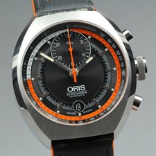 ORIS Chronoris 7564 Automatik Schwarz Chronograph Datum Herrenuhr 40mm N...