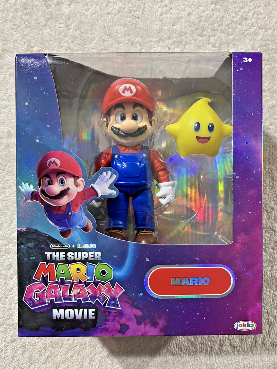 SUPER MARIO GALAXY MOVIE FIGURES SET OF 4 MARIO BOWSER JR ROSALINA