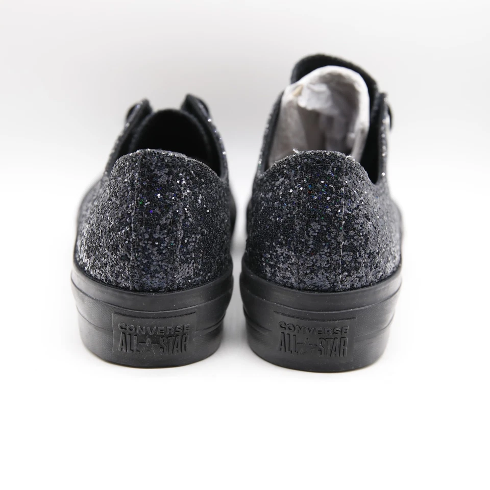 Converse All Star Black & Purple Glitter Galaxy Men's 9.5 Women's 11.5 Cushion  - Image 2 of 4