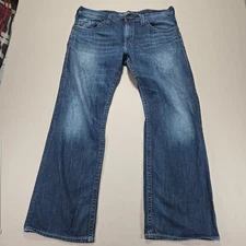 Silver Jeans Co Zac Bootcut Dark Wash Denim Jeans W38 L32