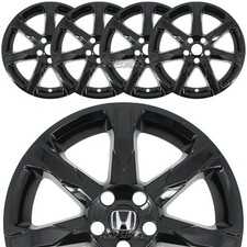 Fits Honda Civic Sport Touring 2025-26 Black 18 Wheel Skins Rim Covers Hub Caps