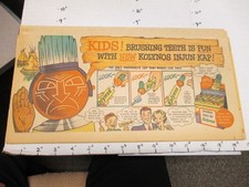 newspaper ad 1949 KOLYNOS toothpaste tube display premium KAP Indian chief head