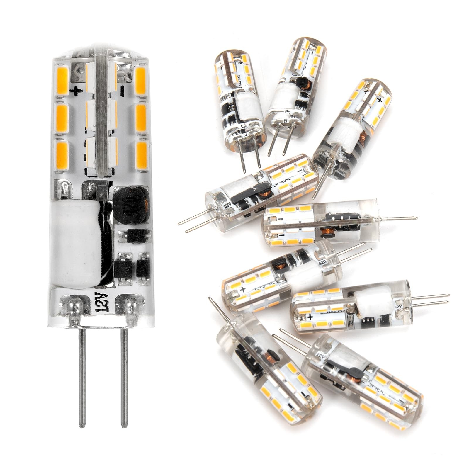 , Warm White Light 3000k Landscape Bulbs Jc Bi-pin Base 1.5w