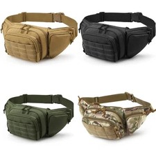 UK Tactical Fanny Pack Military Travel Hip Belt Bum Bag Men Waist Pouch Bag