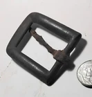 Civil War Relic brass Confederate belt buckle wiht iron keeper intact, $25.00