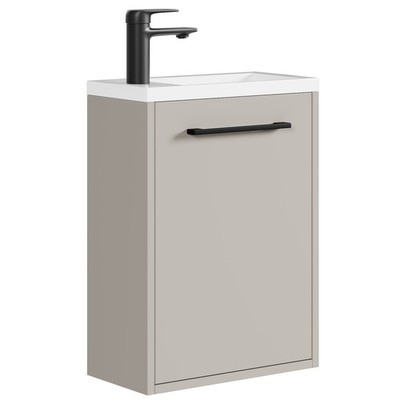 Gäste-WC Waschtisch Set Florence 40 x 22 cm   Cashmere   Waschbeckenunterschrank