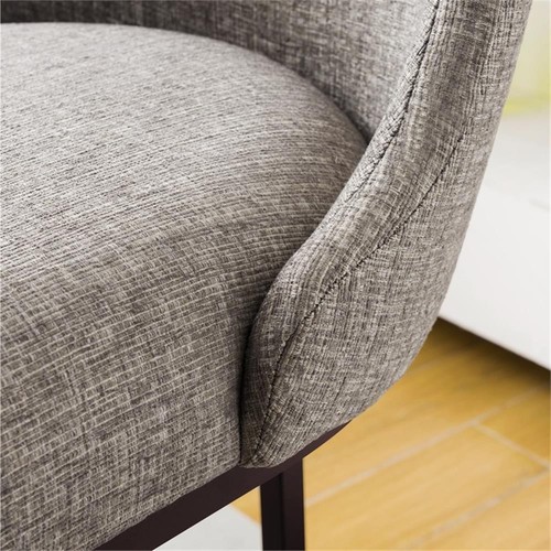 Leick Favorite Finds Barrel Back Metal Counter Stool Set in Gray/Espresso - Picture 19 of 23