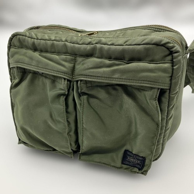 #ad YOSHIDA PORTER Tanker 2Way Shoulder Bag Green Nylon Medium Pre owned Japan $173.98