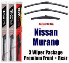 Wipers 3pk Premium Beam Front/Rear fits 2015+ Nissan Murano 19260/180/12B