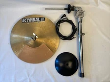 Hart Dynamics Ecymbal II 12" Brass Hi Hat Cymbal + Stand + Cable Tested Works