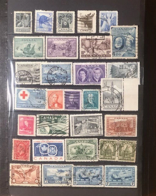 Stamps Canada 60 all different desirable VF Used 1930/40s spread over 2 pages. - Image 2 of 4